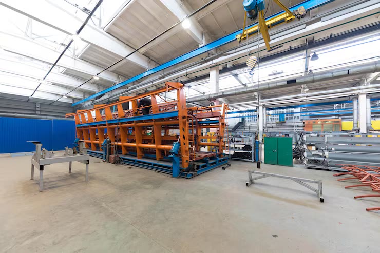 Une ligne d'assemblage industrielle, un environnement d'intervention du groupe